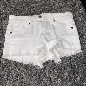 White shorts size small